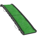 Load image into Gallery viewer, Folding Dog Ramp for Car, Truck, SUV, 61 Inches Portable Pet Ramp with Grass Surface, Non Slip with Raised Side Rails

