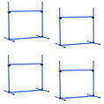 Load image into Gallery viewer, Large Size Dog Agility Training Equipment 4.5KG Net Wight, 4 PCS Adjustable Height Jump Bars, Obstacle Course Starter Kit for Large Medium Small Dog Puppy, Blue
