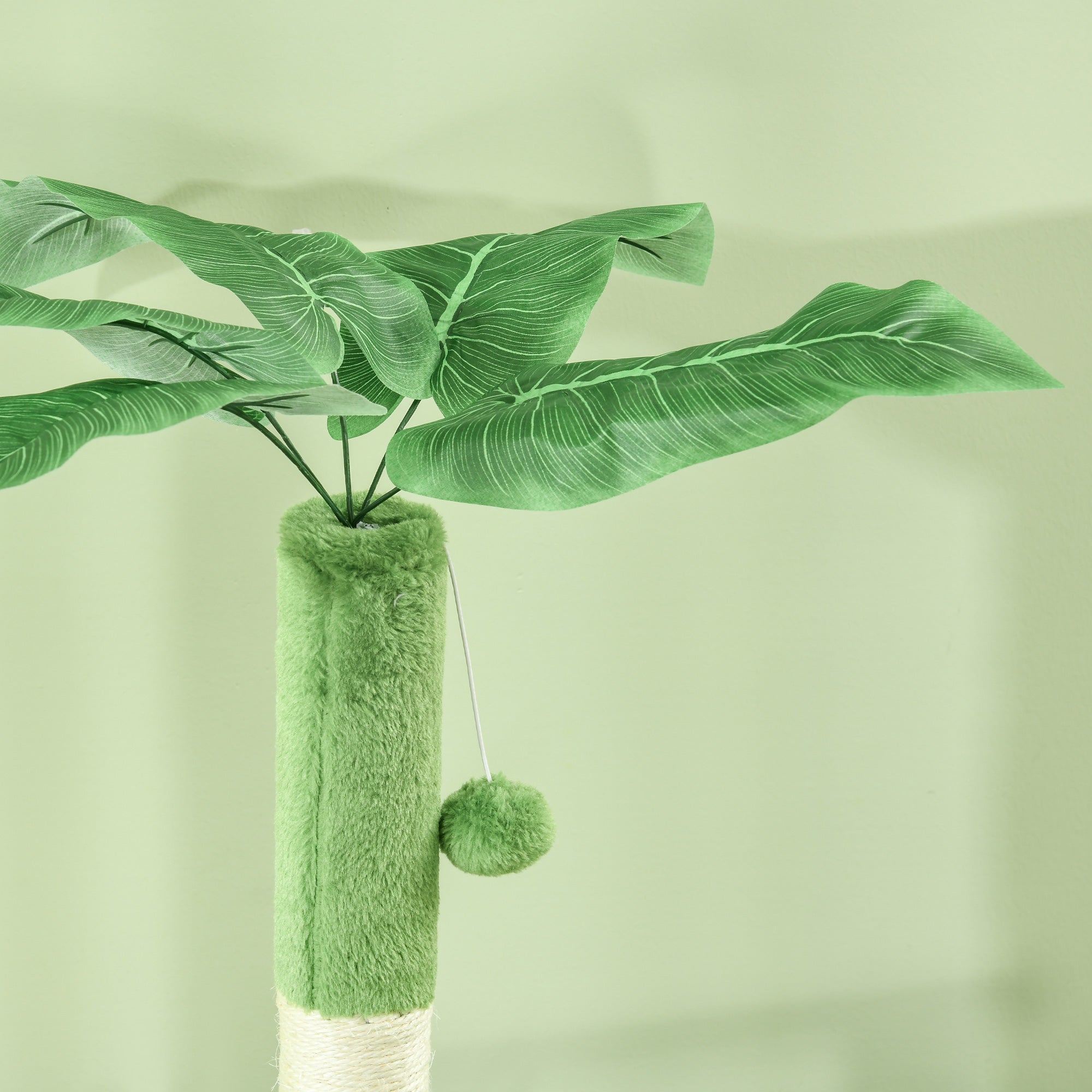 142cm Cat Tree for Indoor Cats, Cat Tower with Scratching Posts, Scratch Board, Hammock, Toy Balls, Multi-level Platforms, Green
