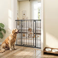 Load image into Gallery viewer, Baby Gate, 30"-32", 33"-35", 35"-37", 38"-40"W Pet Gate with Auto-Close, Two-Way Open, Pressure Mounted for Stair, Doorways and Hallways, 36"H, Black
