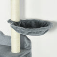 Load image into Gallery viewer, 4 Piece Cat Shelves Cat Wall Furniture Wall-Mounted Cat Tree for Indoor Cat w/ Hammock, Steps, Platforms, Scratching Post - Grey
