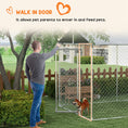 Load image into Gallery viewer, Outdoor Dog Kennel Dog Run with Waterproof, UV Resistant Cover for All-Sized Dogs, 19.7' x 7.5' x 7.5', Silver
