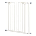 Load image into Gallery viewer, Pressure Fit Dog Stair Gate No Drilling Safety Gate Auto Close for Doorways, Hallways, 74-87cm Adjustable, 94cm Tall, White
