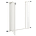 Load image into Gallery viewer, Pressure Fit Dog Stair Gate No Drilling Safety Gate Auto Close for Doorways, Hallways, 74-87cm Adjustable, 94cm Tall, White
