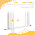 Load image into Gallery viewer, Pressure Fit Dog Stair Gate No Drilling Safety Gate Auto Close for Doorways, Hallways, 74-87cm Adjustable, 94cm Tall, White
