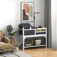 Load image into Gallery viewer, Tortoise House, 2 Layers Wooden Tortoise Enclosure with Adjustable Lamp Holder, Tortoise Table with Openable Lid, Removable Main House, Storage Shelf, Run Box, Fixed Tray - Grey
