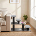 Load image into Gallery viewer, Pet Stairs, Cat Stairs with 2/3/4-Step Flexible Setup for Bed, Sofa, Pet Steps with Scratching Posts for Indoor Cats/Dogs to Climb High Bed and Couch, Gray
