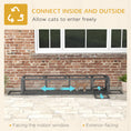 Load image into Gallery viewer, 79" Long Cat Tunnel, Cat shelter L- Shape with Extendable Design, Cat Enclosure for Indoor/Outdoor Use with Weather Protection, Removable Door, Lead Grey
