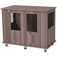 Load image into Gallery viewer, Dog Crate Furniture End Table, Pet Kennel for Medium Large Dogs with Magnetic Door Indoor Animal Cage, Purple, 95 x 55 x 75 cm
