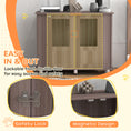 Load image into Gallery viewer, Dog Crate Furniture End Table, Pet Kennel for Medium Large Dogs with Magnetic Door Indoor Animal Cage, Purple, 95 x 55 x 75 cm
