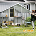 Load image into Gallery viewer, 94.5" Extra Large Catio Outdoor Cat Enclosure, Walk In Cat Cage with Waterproof Cover, 2 Resting Boxes, 7 Platforms, Metal Chicken Run Hen House Rabbit Hutch for Outside
