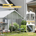 Load image into Gallery viewer, 94.5" Extra Large Catio Outdoor Cat Enclosure, Walk In Cat Cage with Waterproof Cover, 2 Resting Boxes, 7 Platforms, Metal Chicken Run Hen House Rabbit Hutch for Outside
