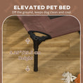 Load image into Gallery viewer, Raised Dog Bed Waterproof Elevated Pet Cot with Breathable Mesh UV Protection Canopy Brown, for XL Dogs, 122 x 92 x 108cm
