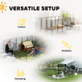 Load image into Gallery viewer, 16 Panels Dog Playpen, 27"W x 47"H Heavy Duty Pet Fence with Door & Strap for Indoor Outdoor Backyard Garden, Portable & Foldable Puppy Pet Pen for Large Dogs
