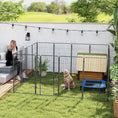 Load image into Gallery viewer, 16 Panels Dog Playpen, 27"W x 47"H Heavy Duty Pet Fence with Door & Strap for Indoor Outdoor Backyard Garden, Portable & Foldable Puppy Pet Pen for Large Dogs
