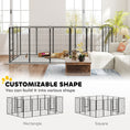 Load image into Gallery viewer, 16 Panels Dog Playpen, 27"W x 47"H Heavy Duty Pet Fence with Door & Strap for Indoor Outdoor Backyard Garden, Portable & Foldable Puppy Pet Pen for Large Dogs
