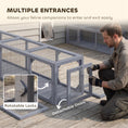 Load image into Gallery viewer, Outdoor Cat Tunnel with Extendable Design, 79" L Wooden Cat Run with Weather Protection, Connecting Inside and Outside, for Deck Patios, Balconies, Dark Gray
