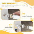 Load image into Gallery viewer, Baby Gate, 30"-32", 33"-35", 35"-37", 38"-40"W Pet Gate with 2 Extension Kits, Auto-Close, Two-Way Open, Pressure Mounted for Stair, Doorways and Hallways, 30"H, White
