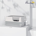 Load image into Gallery viewer, Stainless Steel Litter Box, XL Cat Litter Box with High Side, Extra Large Metal Kitten Litterbox for Big Cats with Scoop, Easy Cleaning & Anti-Urine Leakage, Light Gray
