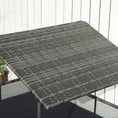 Load image into Gallery viewer, PawHut Outdoor Wicker Dog House with Canopy, Rattan Dog Bed with Soft Cushion Removable Cover for Medium and Large Dogs, Dark Gray
