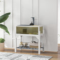 Load image into Gallery viewer, Wooden Tortoise House with Storage Shelf, Tortoise Enclosure Habitat with Clear Windows, Lamp Holder, Openable Top, Built-in Tray, for Indoor Use, Grey

