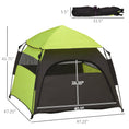 Load image into Gallery viewer, Pop Up Dog Tent for Extra Large and Large Dogs, Portable Pet Camping Tent with Carrying Bag for Beach, Backyard, Home, Green
