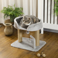 Load image into Gallery viewer, Cat Tree, 16.5" Small Cat Tower Condo for Indoor Cats with Jute Scratching Posts, Top Perch, Dangling Balls, Cat Activity Centre, Grey
