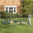 Load image into Gallery viewer, Dog Pen 16 Panels Puppy Pen Heavy Duty Pet Playpen for Indoor Outdoor for Dogs, Rabbits, Ducks 80cm High
