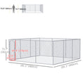 Load image into Gallery viewer, 228 Sq. Ft. Dog Playpen Outdoor, Walk-in Dog Run Kennel Puppy Exercise Pen with Galvanized Steel Frame, for Small and Medium Dogs, 15.1' x 15.1' x 6'
