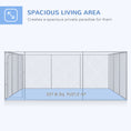 Load image into Gallery viewer, 228 Sq. Ft. Dog Playpen Outdoor, Walk-in Dog Run Kennel Puppy Exercise Pen with Galvanized Steel Frame, for Small and Medium Dogs, 15.1' x 15.1' x 6'
