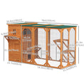 Load image into Gallery viewer, Wooden Cat Catio, 76"L Walk in Outdoor Cat House with Asphalt Roof, Platforms, Lockable Doors, 3-tier Resting Condo, Observation Window, for 2-3 Cats, Orange
