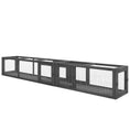 Load image into Gallery viewer, PawHut Cat Tunnel Outdoor, Wooden Cat Tube with Combinable Design, 8 Doors, 98" Cat Toys for Kitty, Puppy, Pet, House, Window, Cage, Dark Gray
