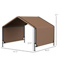 Load image into Gallery viewer, Dog Shade Shelter, Portable Pet Tent, Water Resistant Dog House for Shade Protection, Outdoor, Garden, Patio, Backyard, Brown
