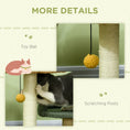 Load image into Gallery viewer, Small Cat Tree for Indoor Cats, Scratching Posts with 2 Beds, Toy Ball, 43 x 39 x 52cm
