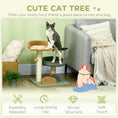 Load image into Gallery viewer, Small Cat Tree for Indoor Cats, Scratching Posts with 2 Beds, Toy Ball, 43 x 39 x 52cm

