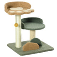 Load image into Gallery viewer, Small Cat Tree for Indoor Cats, Scratching Posts with 2 Beds, Toy Ball, 43 x 39 x 52cm

