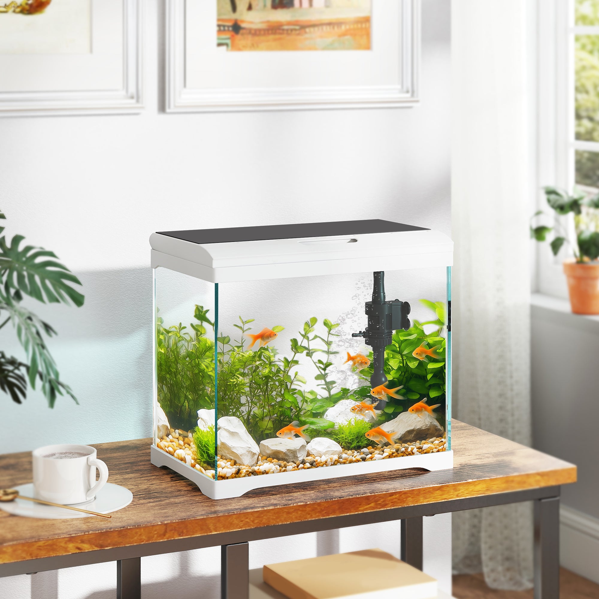 Stunning Imitation Glass Goldfish Tank Starter Kit image