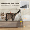 Charger l'image dans la visionneuse de la galerie, 80L Stainless Steel Cat Litter Box with Lid, XL Metal Litter Box for Big Cats with 180° Flip Cover, Pull-Out Drawer Tray, High Sided, Pedal, Metal Scoop, Light Grey
