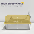 Charger l'image dans la visionneuse de la galerie, Stainless Steel Cat Litter Box, XL Kitty Litter Box for Big and Multiple Cats with High Wall Side, Scoop, Anti-Leakage, Easy Cleaning & Odor Free
