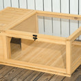 Load image into Gallery viewer, Wood Tortoise House Indoor Outdoor Turtle Habitat Reptile Cage for Lizards, Geckos, 35.8" x 23.8" x 12.6", Yellow
