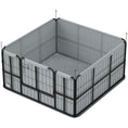 Load image into Gallery viewer, Whelping Box for Dogs and Puppies, 4 Panel Whelping Pen with Washable Whelping Pad, Wind-Resistant Cloth, Lockable Door, Dog Playpen for Small and Medium Breeds, 122 x 122 x 60cm
