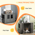 Load image into Gallery viewer, Dog Crate Furniture End Table, Pet Kennel for Extra Large Dogs with Magnetic Door Indoor Animal Cage, Grey, 114 x 60 x 82 cm
