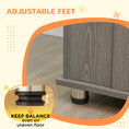 Load image into Gallery viewer, PawHut Dog Crate Furniture, Wooden End Table Furniture with Lockable Magnetic Doors, Extra Large Size Pet Kennel Indoor Animal Cage, Gray
