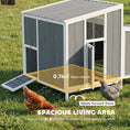 Load image into Gallery viewer, Chicken Coop, Wooden Chicken House for 4-6 Hens, Outdoor Hen House with Nesting Box, Pull-Out Tray and Weatherproof Roof, Poultry Hutch for Backyard, 48" x 39" x 40", Gray
