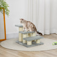 Load image into Gallery viewer, Pet Stairs 3-step Pet Ladder Cat dog Stairs Climb Ladder Cat Tree, Grey
