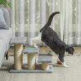 Load image into Gallery viewer, Pet Stairs 3-step Pet Ladder Cat dog Stairs Climb Ladder Cat Tree, Grey

