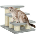 Load image into Gallery viewer, Pet Stairs 3-step Pet Ladder Cat dog Stairs Climb Ladder Cat Tree, Grey

