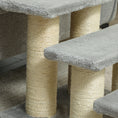 Load image into Gallery viewer, Pet Stairs 3-step Pet Ladder Cat dog Stairs Climb Ladder Cat Tree, Grey
