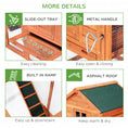 Load image into Gallery viewer, 123" Extra Large Chicken Coop Wooden Poultry House Rabbit Hutch Hen Backyard with Outdoor Run Ramps and Nesting Boxes
