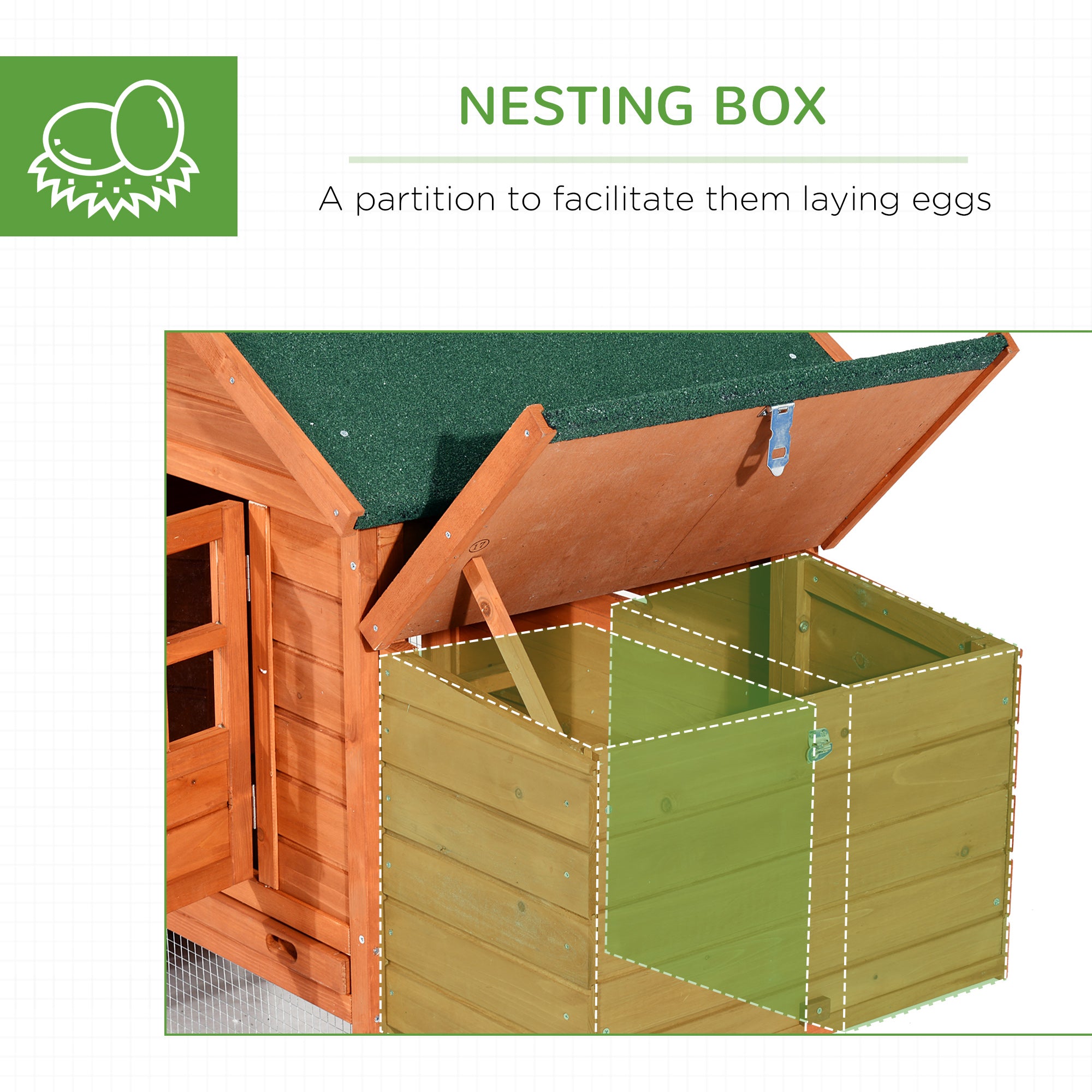 123" Extra Large Chicken Coop Wooden Poultry House Rabbit Hutch Hen Backyard with Outdoor Run Ramps and Nesting Boxes